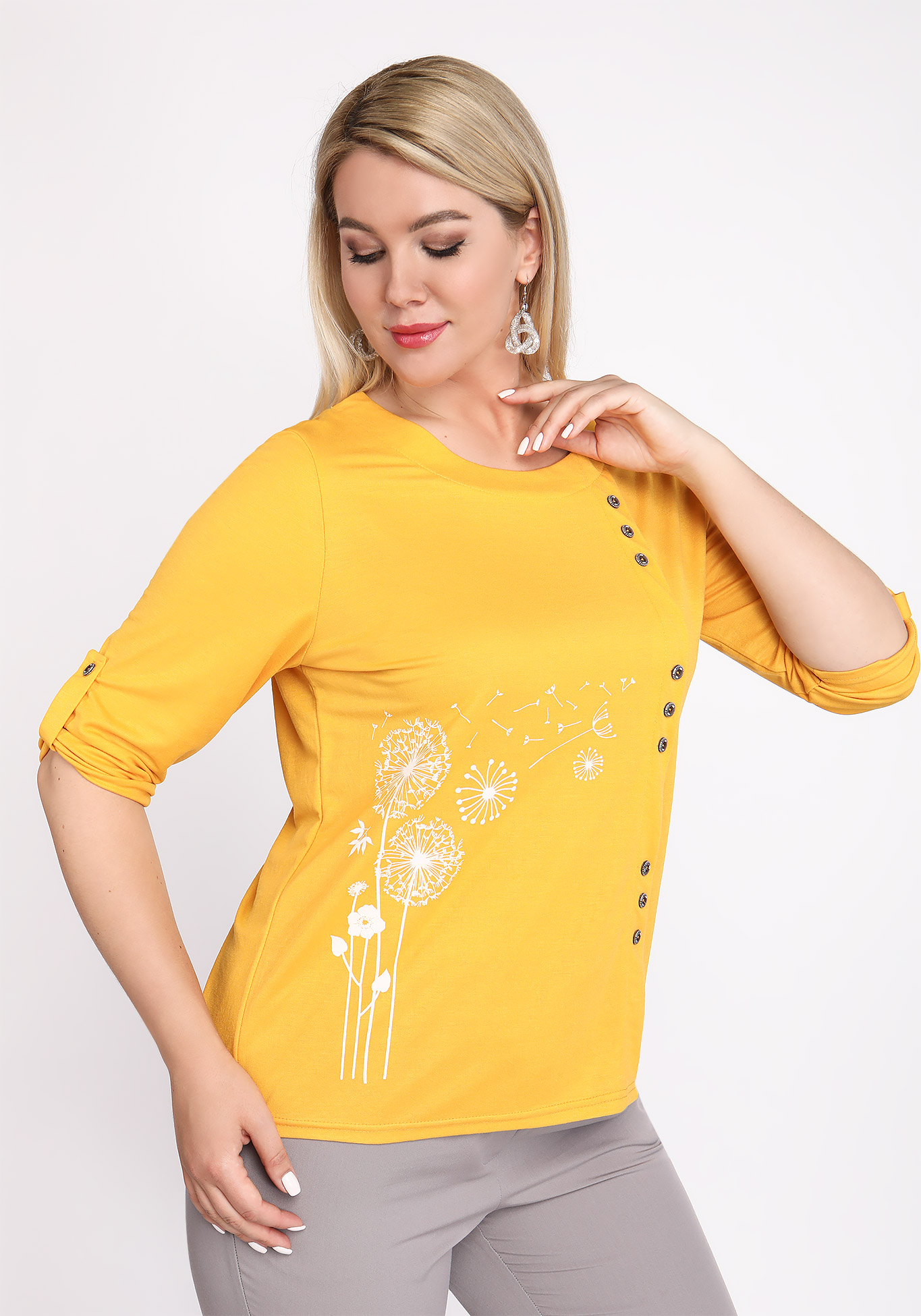 

Туника " Мечтательный одуванчик", Желтый