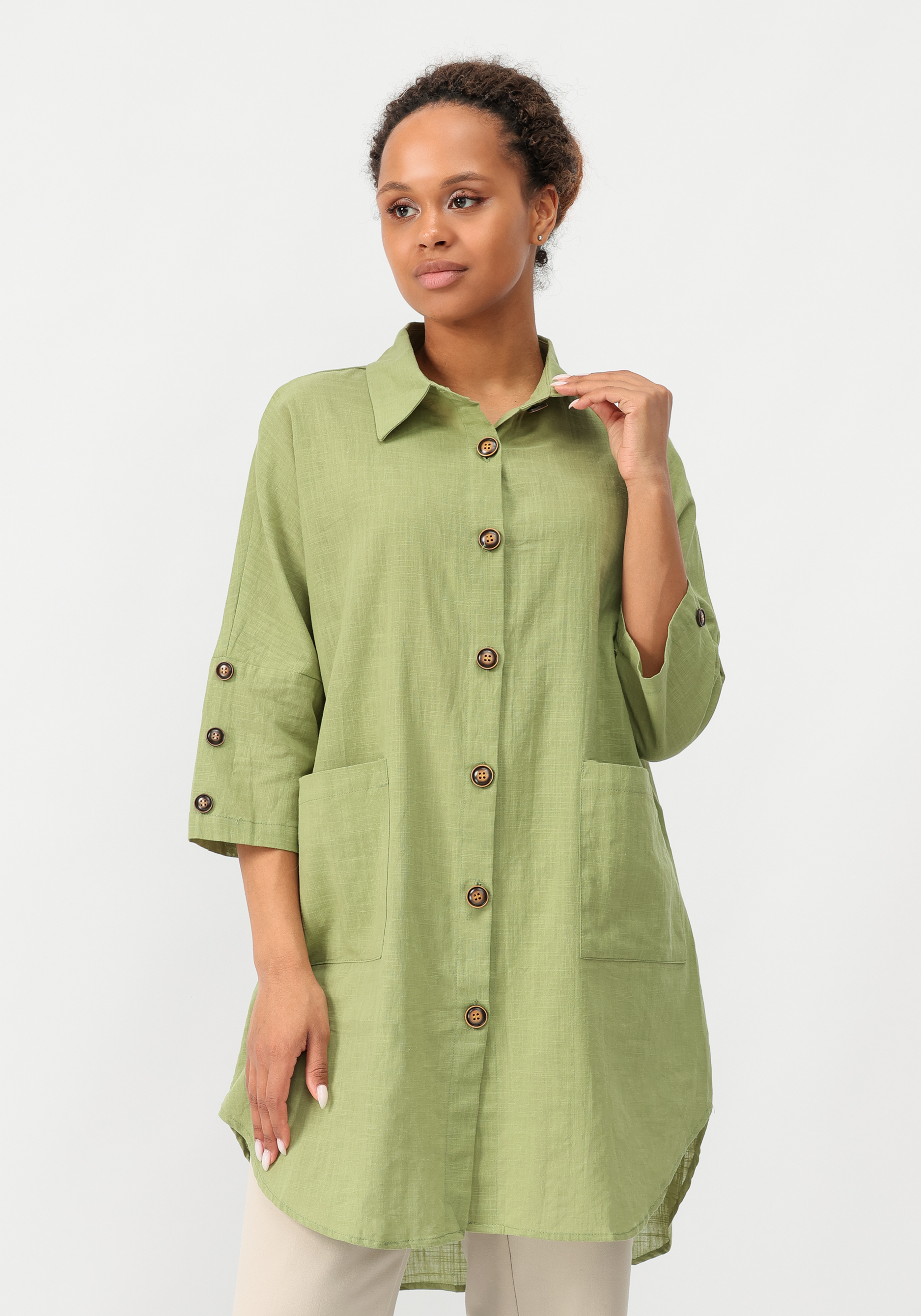 Рубашка "Лайма" No name, цвет зеленый, размер 50 - фото 1
