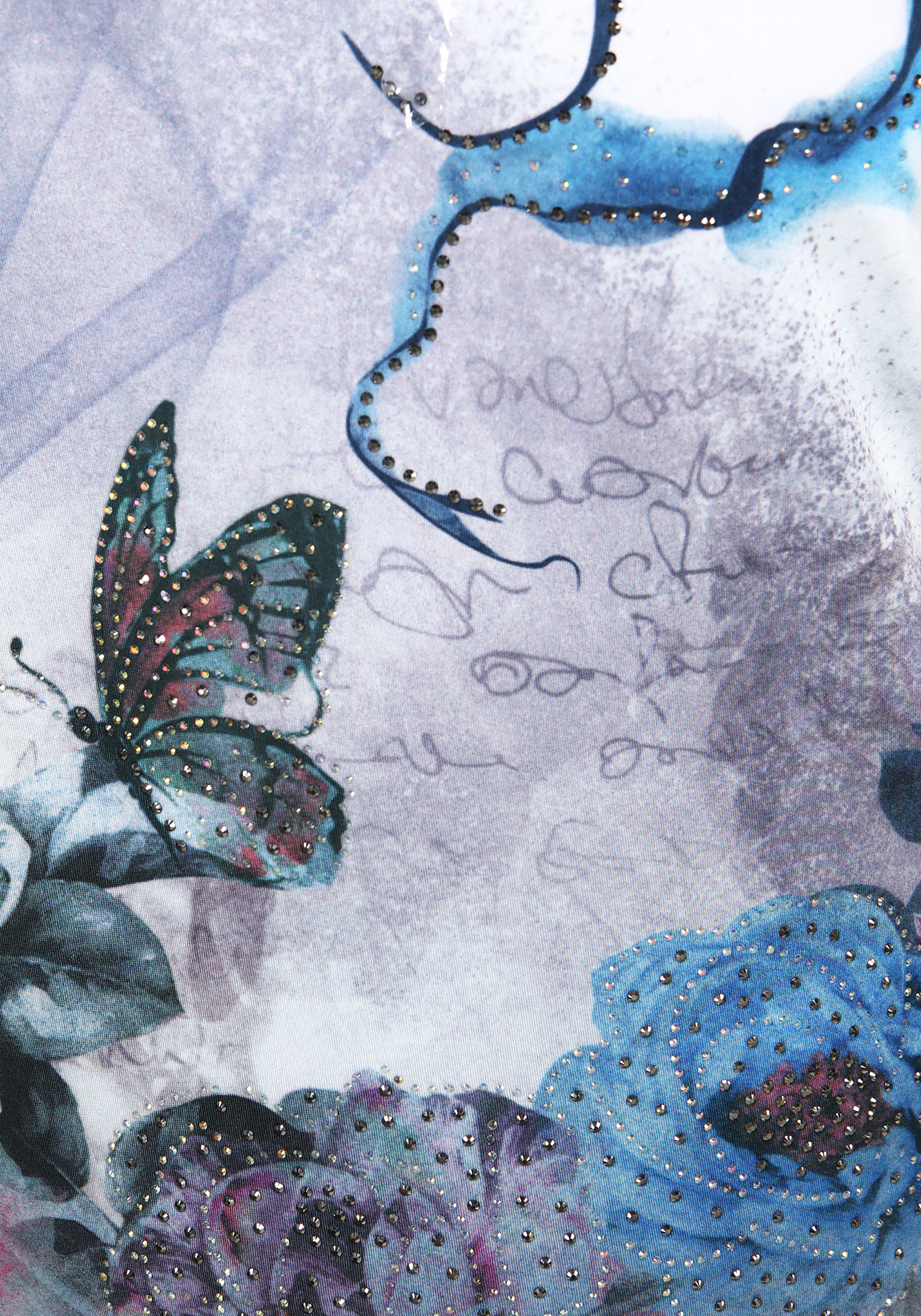 Туника "Бабочка", размер 56, цвет синий - фото 3