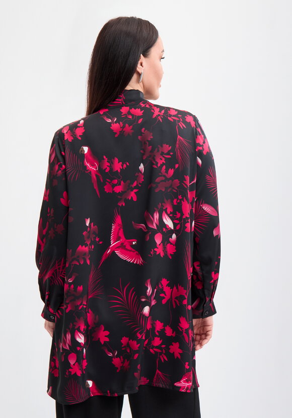 Туника с бантом и цветочным принтом шир.  580, рис. 3