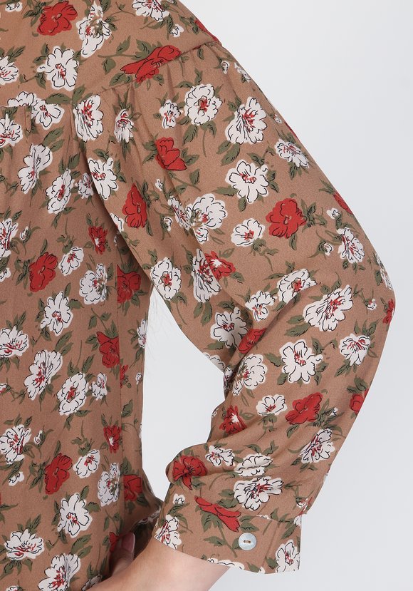 Блузка Цветочный ансамбль шир.  580, рис. 3