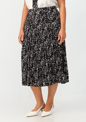 Юбка гофре с геометрическим принтом