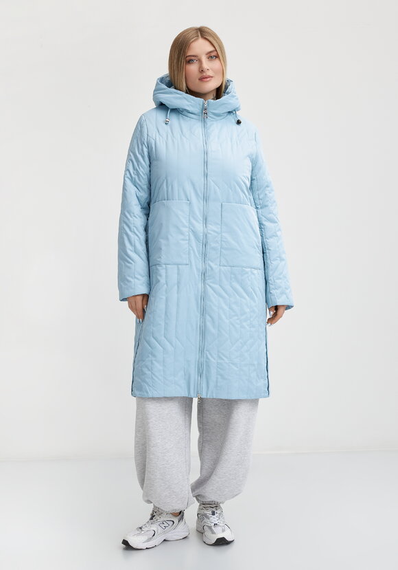 Пальто с фигурной стежкой Стефания шир.  580, рис. 4