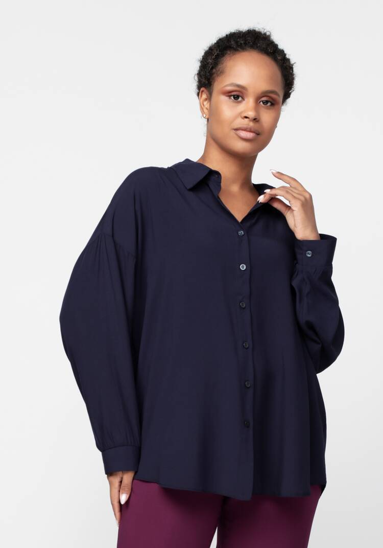 Рубашка свободного кроя с длинным рукавом шир.  750, рис. 12