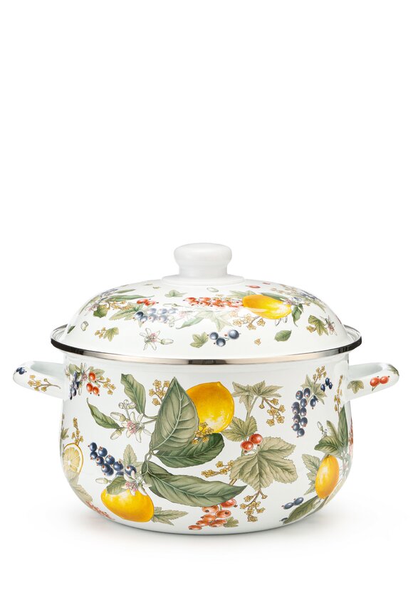 Эмалированная кастрюля с крышкой шир.  580, рис. 36