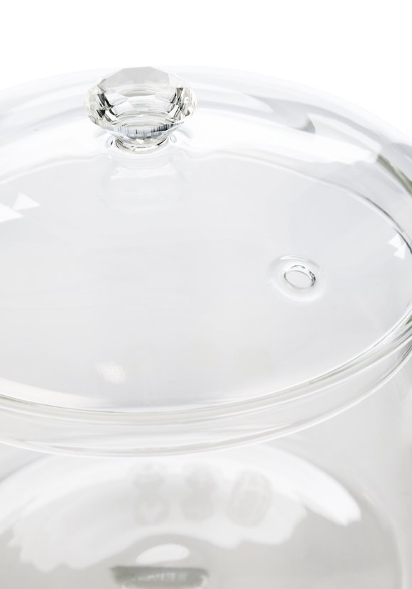 Стеклянная кастрюля с крышкой Даймонд шир.  580, рис. 3