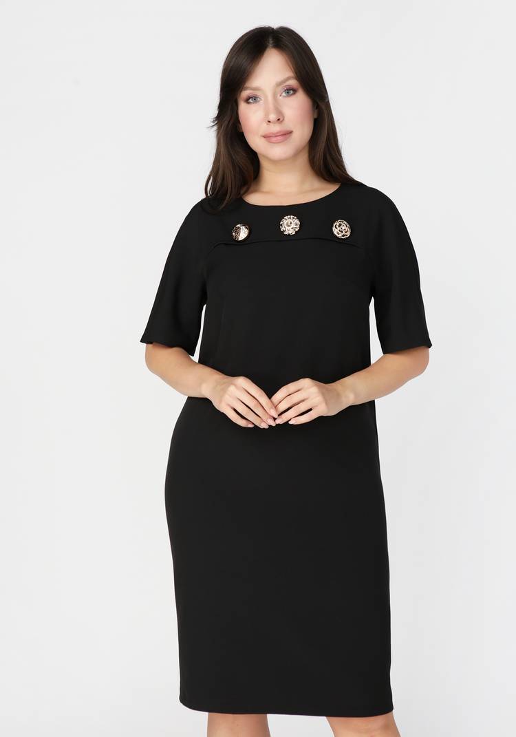 Платье с декором из пуговиц шир.  750, рис. 7