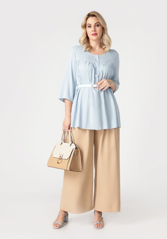 Блуза свободного кроя на пуговичках шир.  580, рис. 13