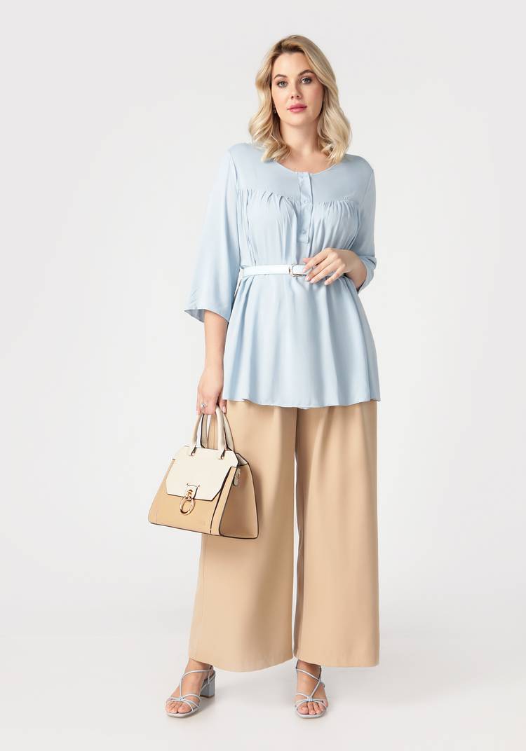 Блуза свободного кроя на пуговичках шир.  750, рис. 13