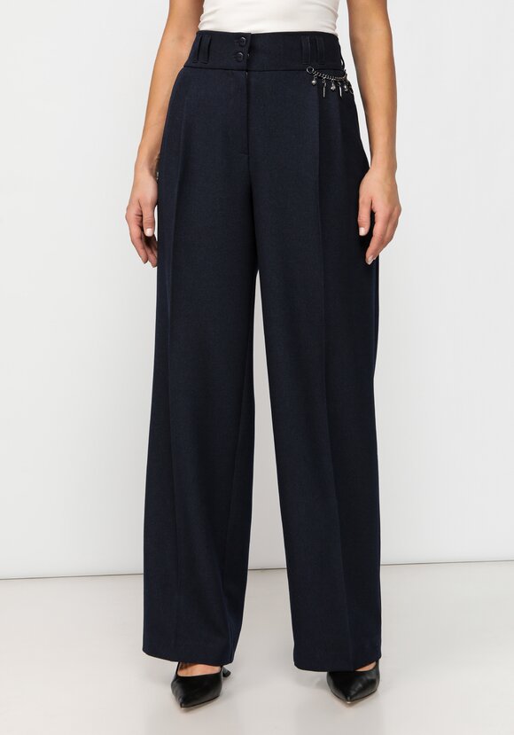 Брюки со стрелками и декором шир.  580, рис. 10