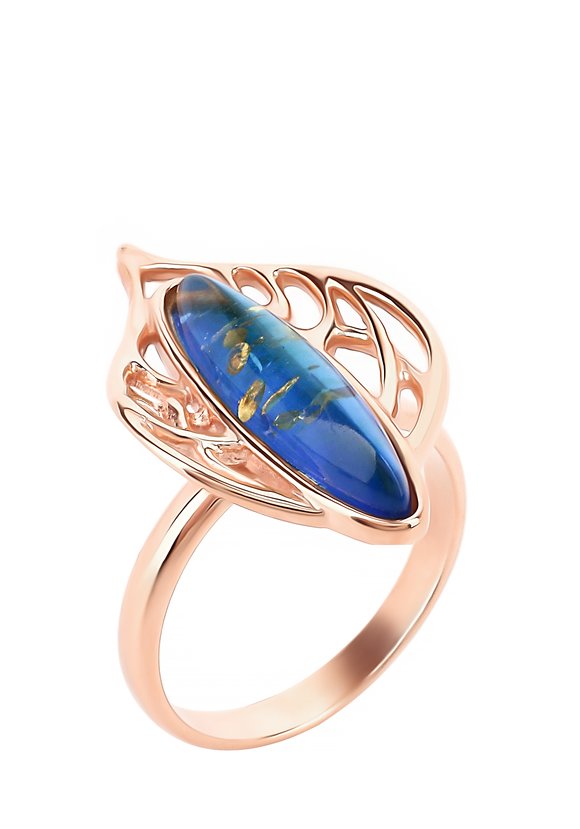 Кольцо серебряное Природный мотив шир.  580, рис. 1