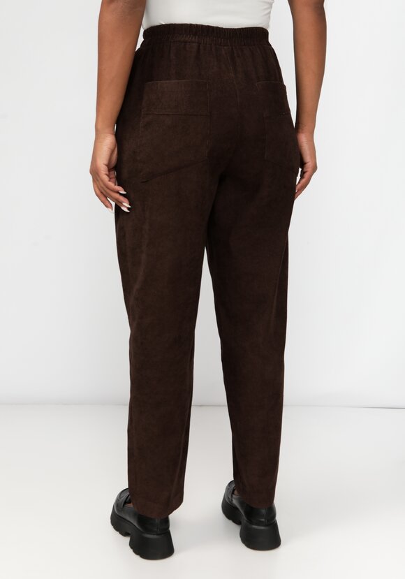 Брюки из микровельвета с рельефами шир.  580, рис. 9