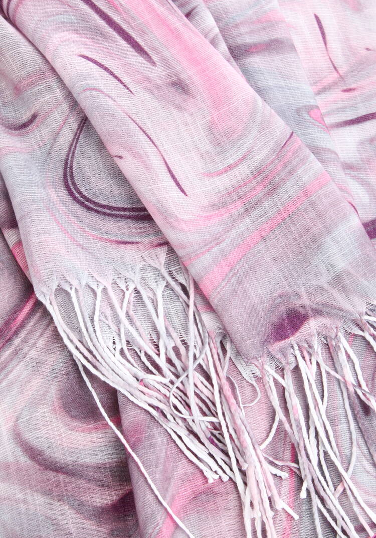 Палантин облегченный с принтом шир.  750, рис. 7