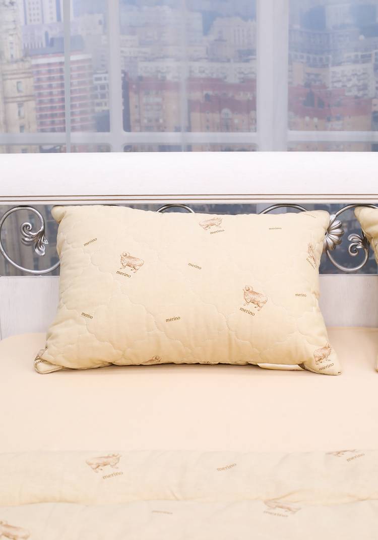 Подушка с овечьей шерстью Золотое руно шир.  750, рис. 4