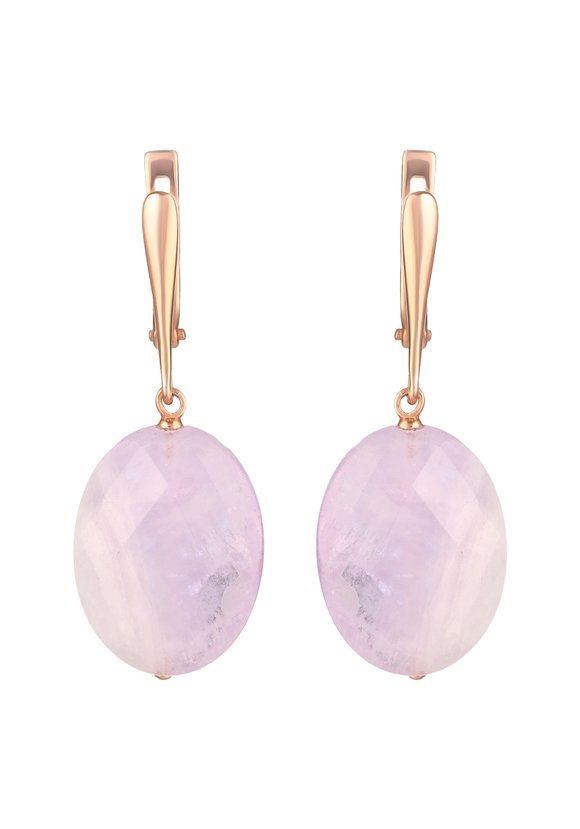 Серьги серебряные Волшебный аметист шир.  580, рис. 1