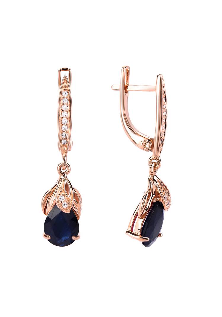 Серьги серебряныеАлександрия шир.  750, рис. 4