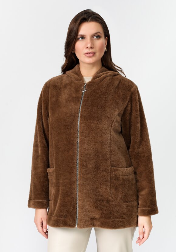 Толстовка плюшевая на молнии с капюшоном шир.  580, рис. 17