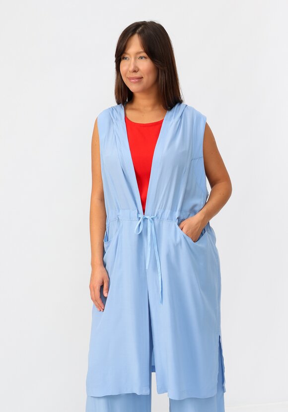 Жилет с капюшоном и карманами шир.  580, рис. 16