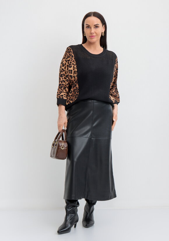 Джемпер Летучая мышь с принтом шир.  580, рис. 2