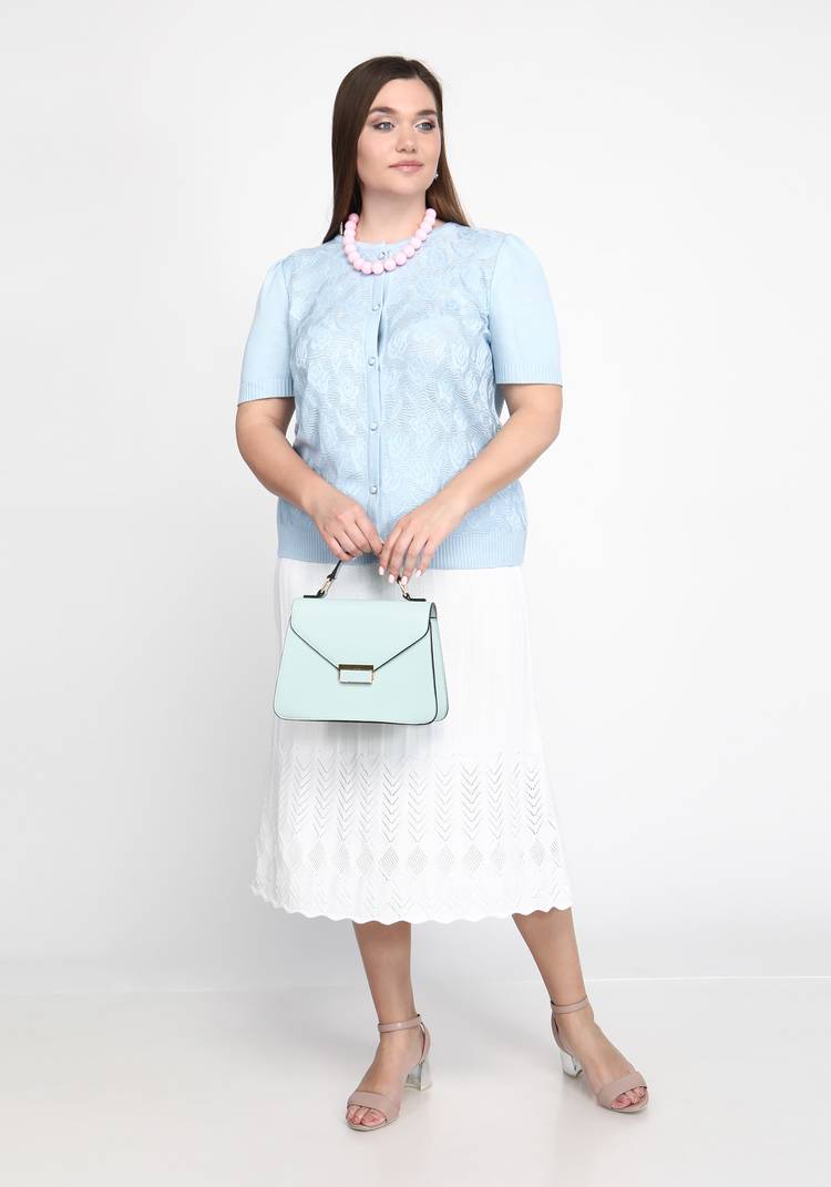 Юбка с ажуром по низу шир.  750, рис. 6