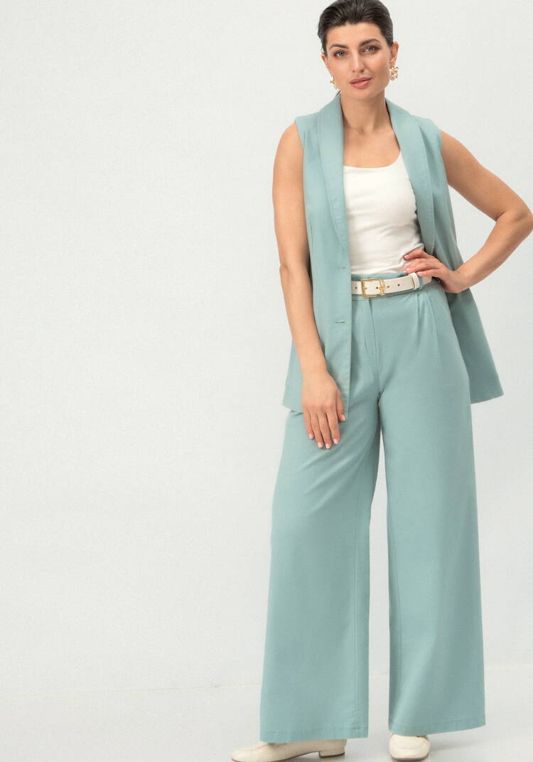 Брюки изо льна прямые шир.  750, рис. 8