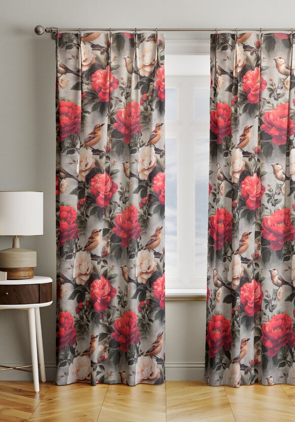 Портьера Птица певчая шир.  580, рис. 2