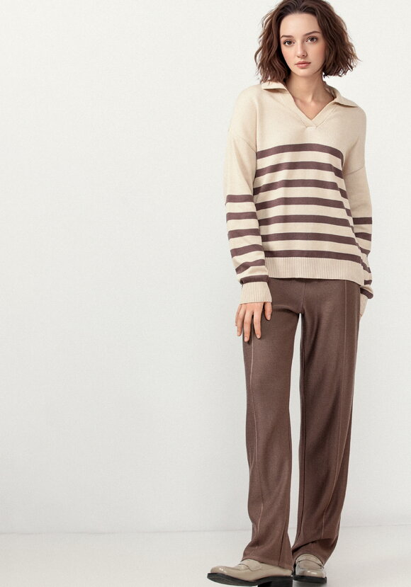 Джемпер поло в полоску шир.  580, рис. 28