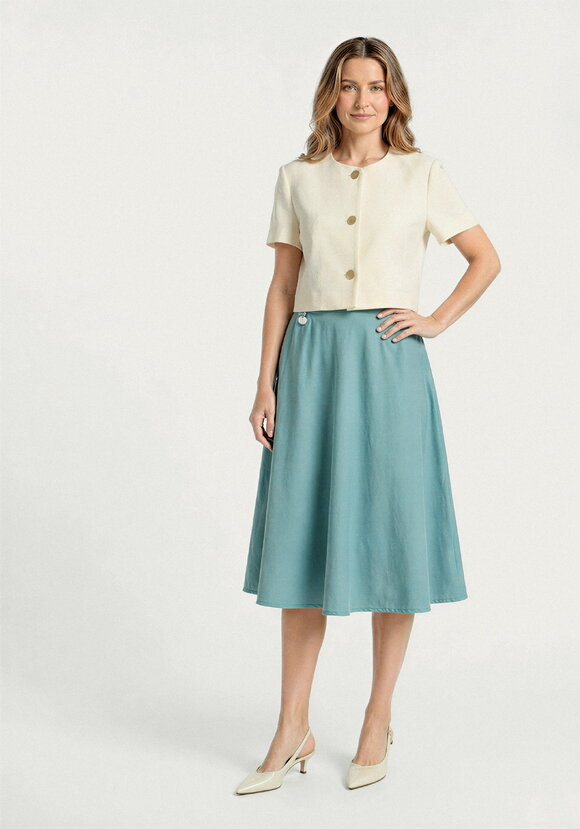 Юбка изо льна Хрупкая вечность шир.  580, рис. 8