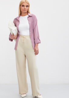 Брюки на резинке по поясу, прямые Симона