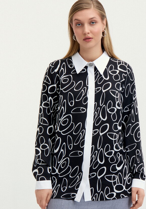 Блуза Анисья шир.  580, рис. 4