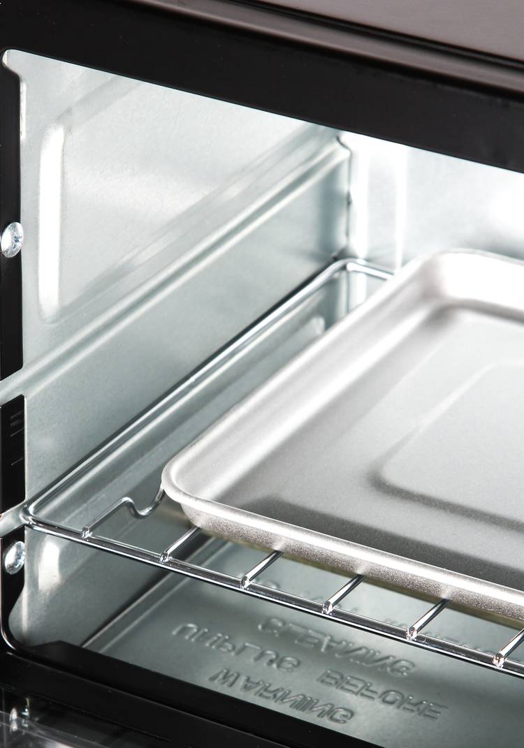 Мини-печь, цвет черный шир.  750, рис. 4