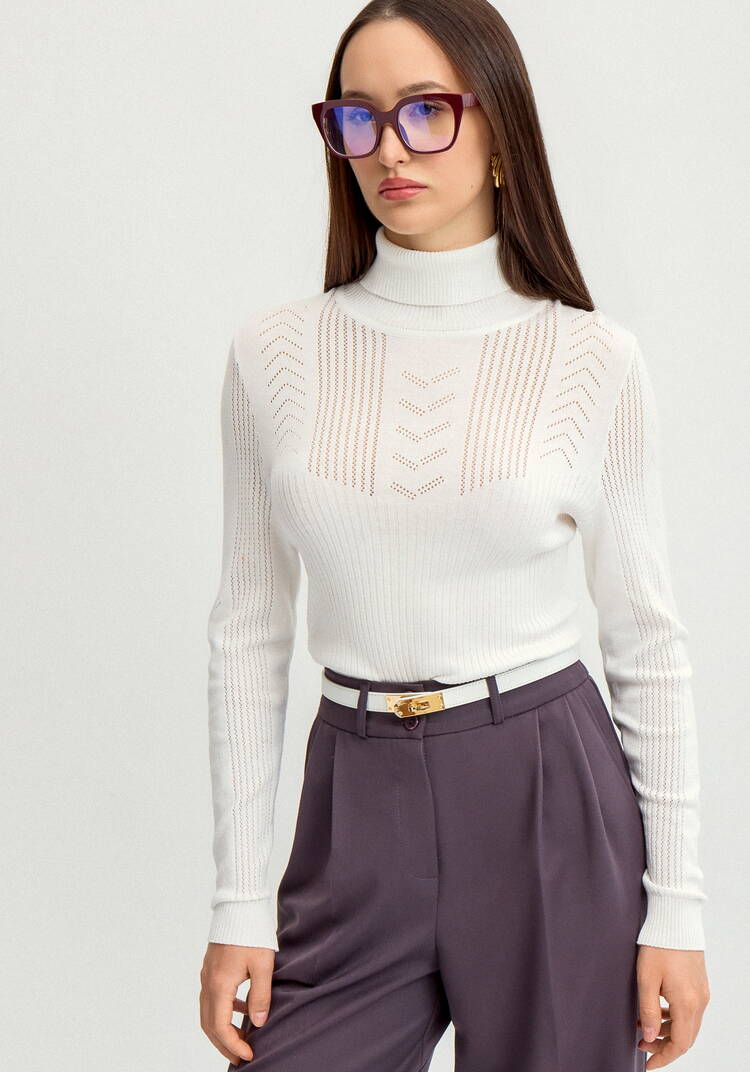 Водолазка из вискозы с узором шир.  750, рис. 18