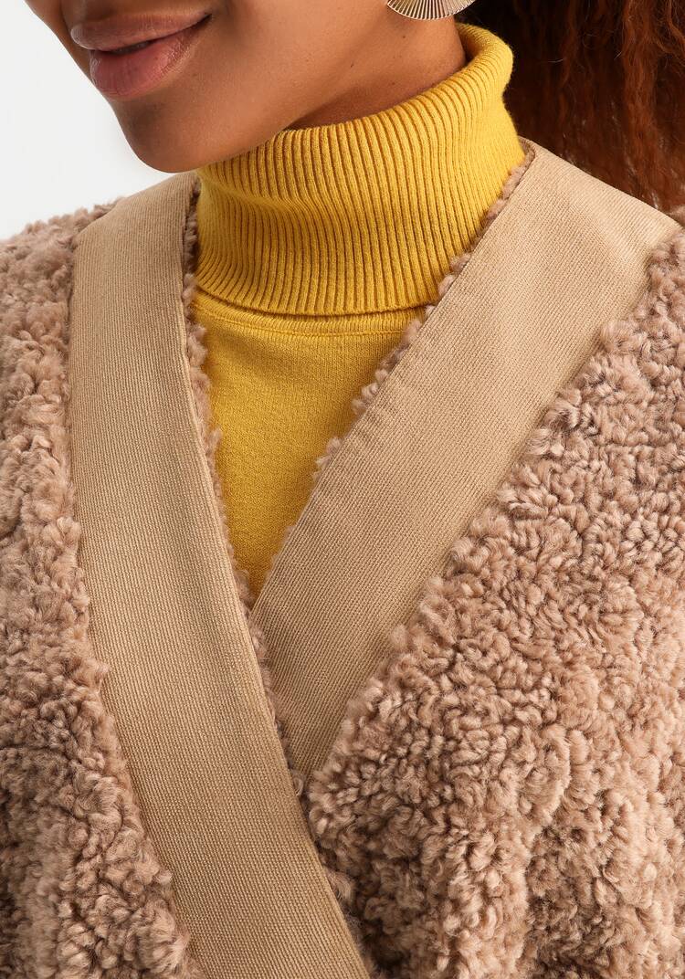 Кардиган из меховой ткани шир.  750, рис. 5