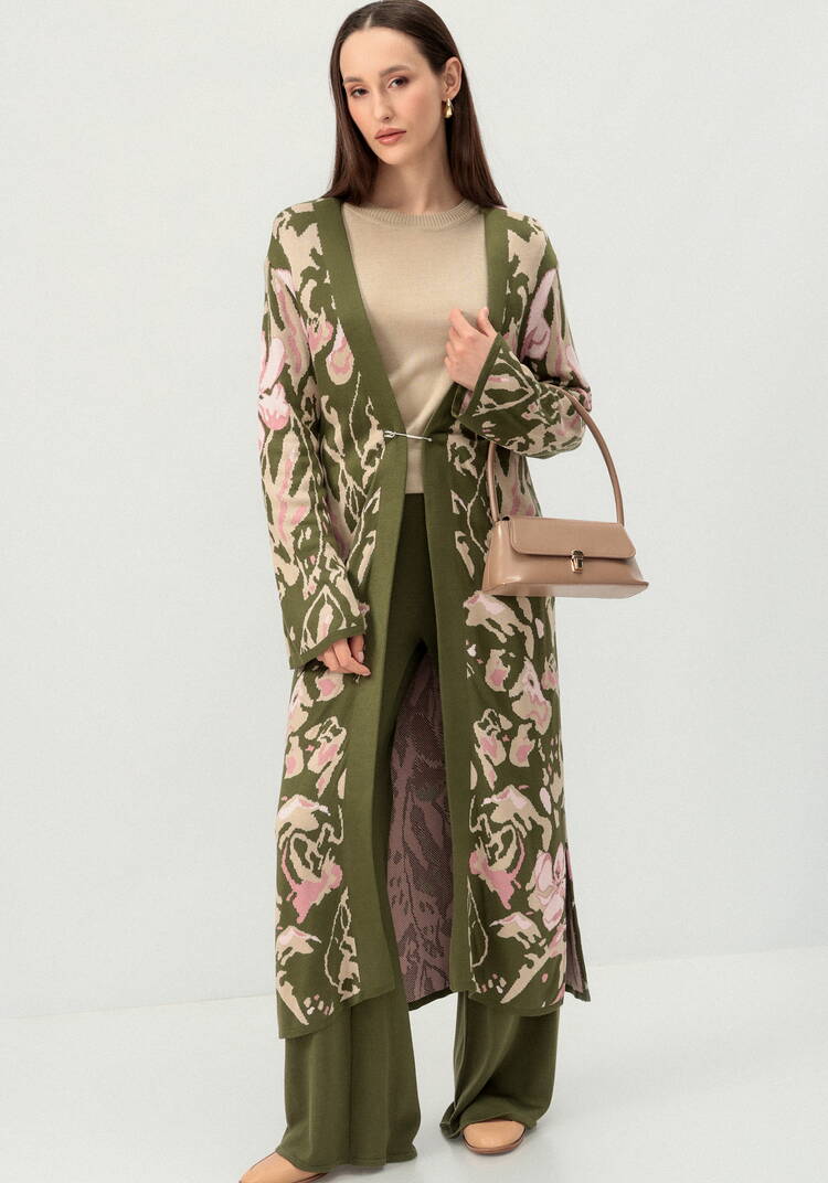 Кардиган с цветочным дизайном шир.  750, рис. 8