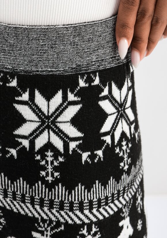 Леггинсы с начесом и зимним орнаментом шир.  580, рис. 5