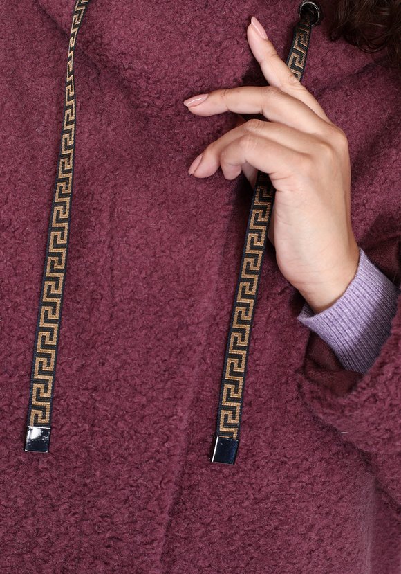 Пальто из шерсти мериноса с капюшоном шир.  580, рис. 4