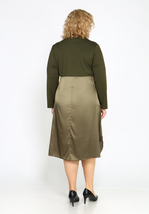 Платье с атласной юбкой шир.  580, рис. 11