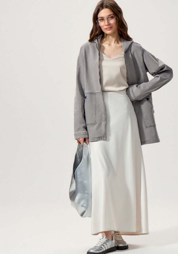 Джинсовая куртка с капюшоном шир.  580, рис. 18