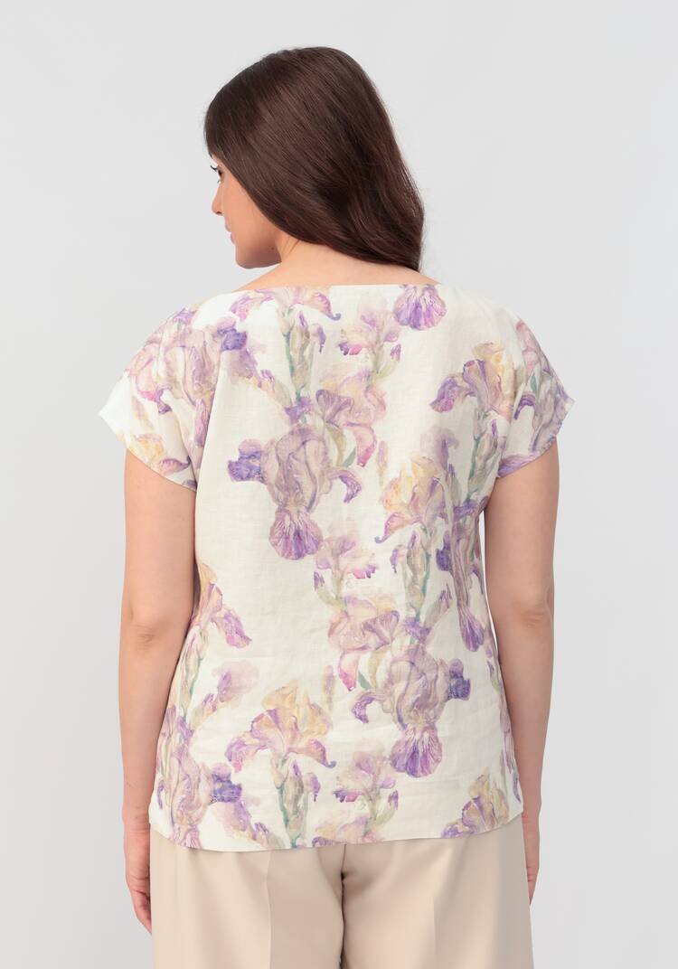 Блуза с удлиненной линией плеча Камилла шир.  750, рис. 9