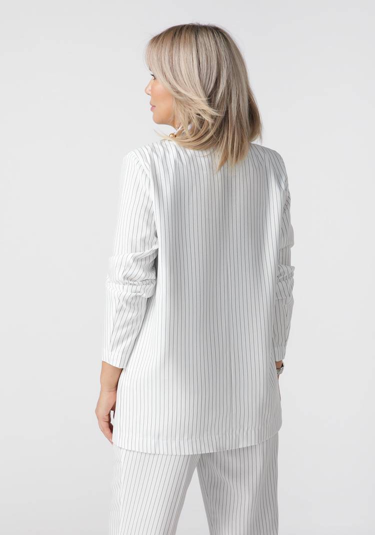 Жакет двубортный с карманами шир.  750, рис. 6