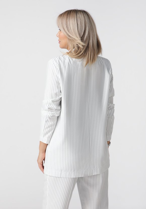 Жакет двубортный с карманами шир.  580, рис. 6