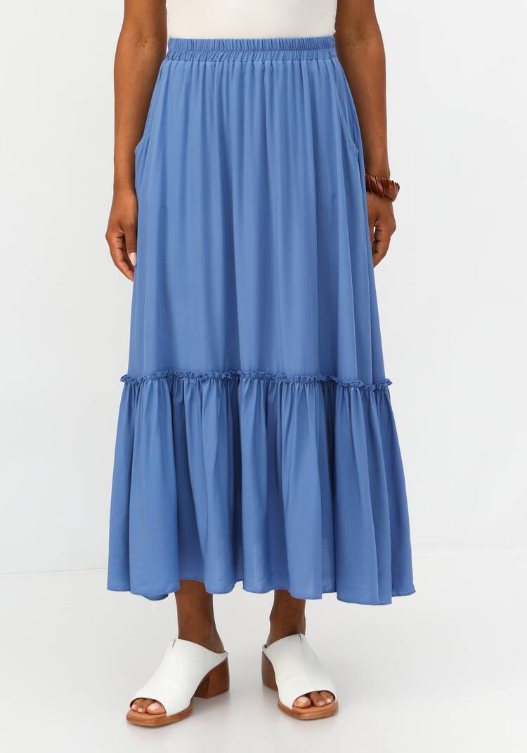 Юбка на эластичной ленте с ярусами шир.  750, рис. 20