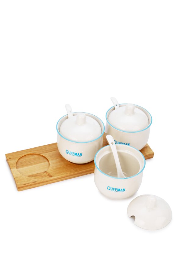 Набор керамической посуды на подставке шир.  580, рис. 7