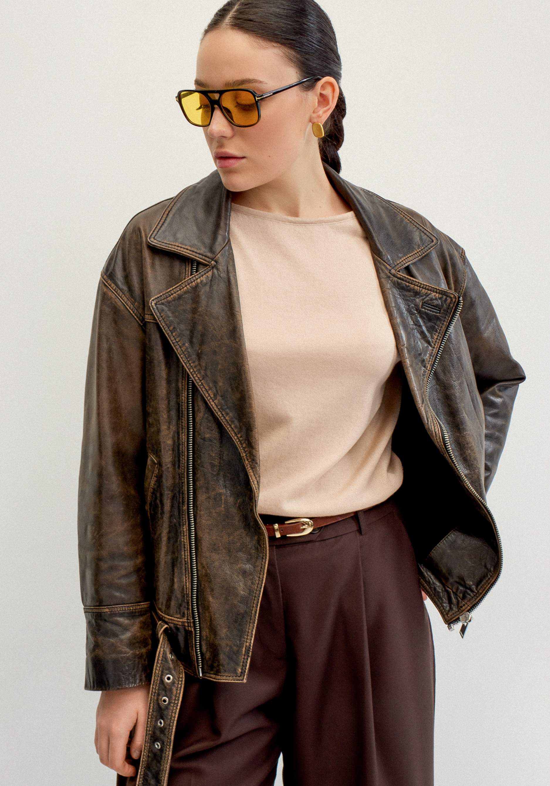 

Джемпер свободный с горлом лодочкой, Синий