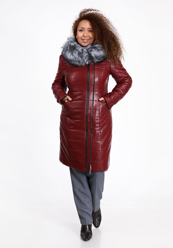 Пальто с мехом чернобурки шир.  580, рис. 9