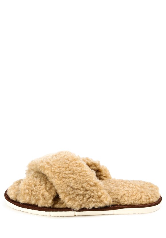 Тапочки из верблюжьей шерсти Крестик шир.  580, рис. 2