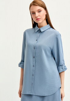 Рубашка на пуговицах изо льна