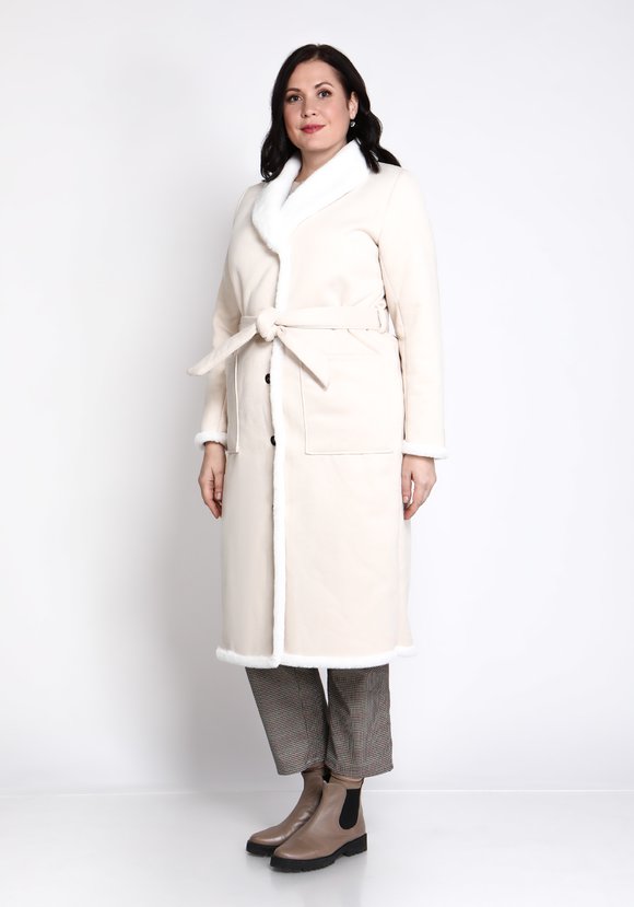 Пальто с шалевым воротником шир.  580, рис. 2