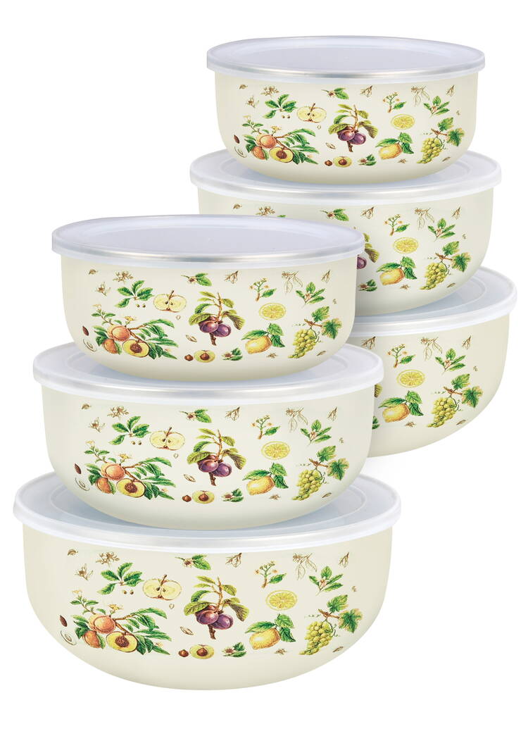 Набор мисок с крышками, 6 шт. шир.  750, рис. 1