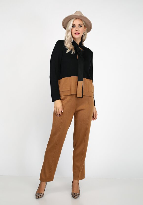 Пиджак с карманами и шарфом в комплекте шир.  580, рис. 2